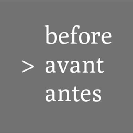 before / avant / antes